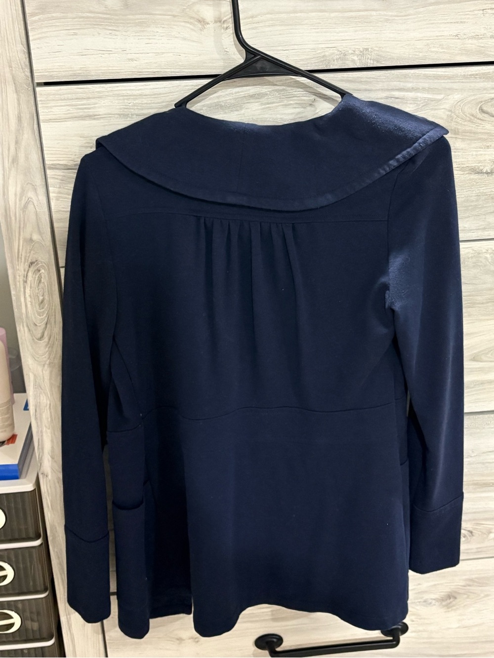 Paraella Navy Blue Women's Jacket with Sailor Collar